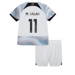 Liverpool Mohamed Salah #11 kläder Barn 2022-23 Bortatröja Kortärmad (+ korta byxor)
